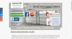 Desktop Screenshot of cantonmigaragedoors.com